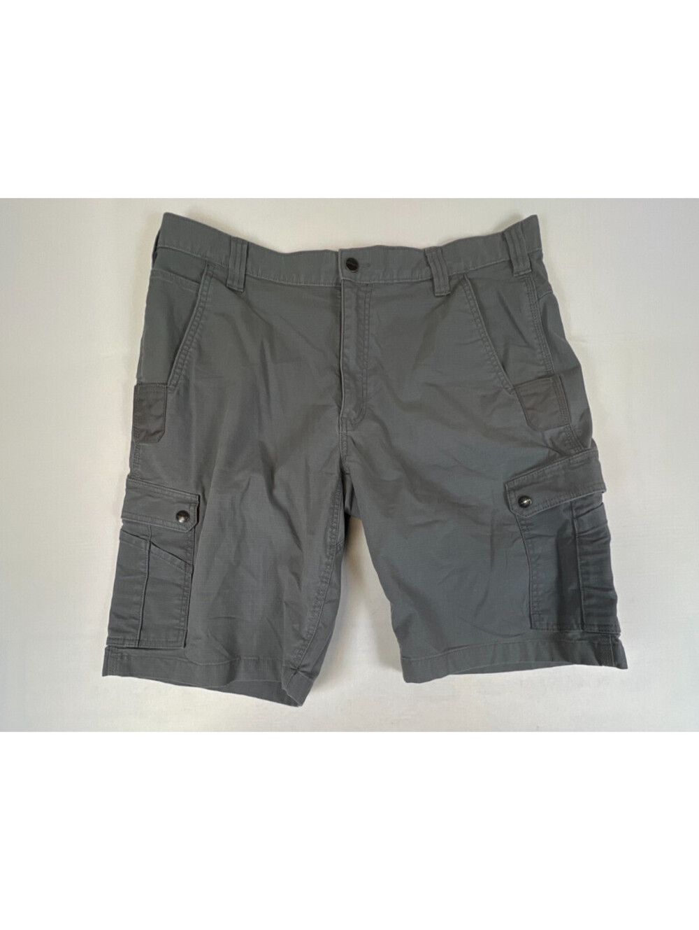 Carhartt Men 38 Cargo Work Shorts Gray Rugged Flex Relaxed Fit Ripstop Utility
